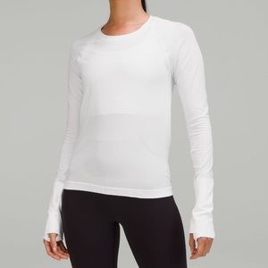 lululemon 🍋 Swiftly Tech Long Sleeve Shirt 2.0 *Race Length / White / Size 14